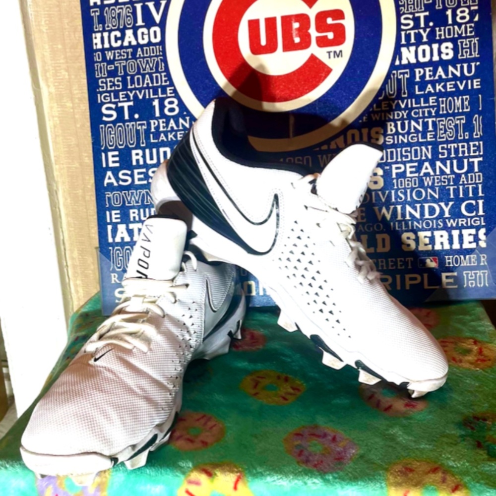 Lot of 2 pair of Nike Cleats 1 Vapor Fastflex SZ13 & 1 Nike Alpha Menace SZ14 - Picture 3 of 14